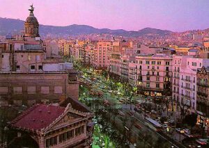 Vue de Barcelone à partir de l'hôtel. (photo : Hostal Oliva)